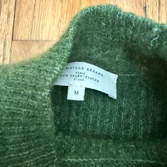 Sezane Otis Jumper Autumn Green - Size M - Picture 10 of 11